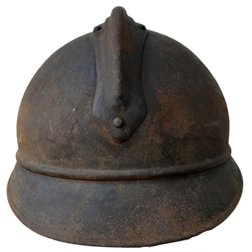 180 - WW1 French 1915 Model Infantry Casque De Adriane Helmet & Liner. Somme Barn Find. Nice un-messed abo... 