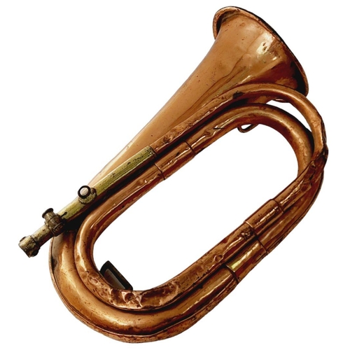 230 - 1913 Dated Imperial German Kaiserliche Naval Bugle. Missing the Mouthpiece. A little beat up, but de... 