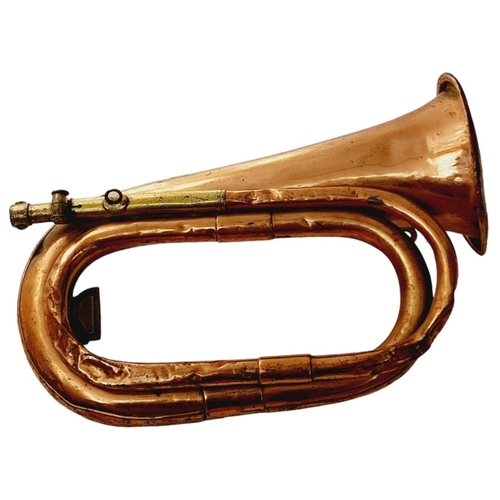 230 - 1913 Dated Imperial German Kaiserliche Naval Bugle. Missing the Mouthpiece. A little beat up, but de... 