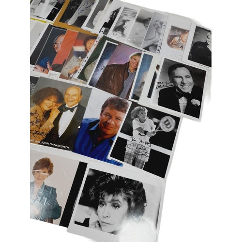 247 - A Wonderful Stars of Film, TV  and Theatre - Picture and Autograph File Album. 45 headshots with aut... 