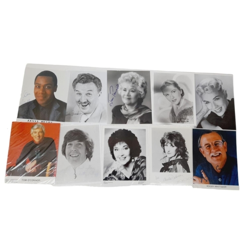 247 - A Wonderful Stars of Film, TV  and Theatre - Picture and Autograph File Album. 45 headshots with aut... 