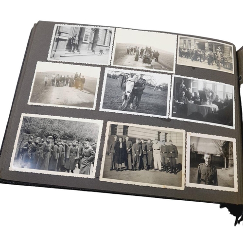 257 - WW2 German (War Memories) Photograph Album.  Absolutely full of pictures from an Infantry Soldiers t... 