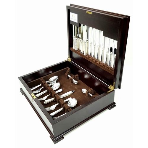 328 - An Arthur Price of England 84 Piece Sterling Silver Cutlery Set. To include: 8 table forks, 8 table ... 