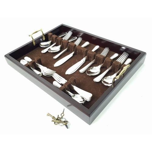 328 - An Arthur Price of England 84 Piece Sterling Silver Cutlery Set. To include: 8 table forks, 8 table ... 