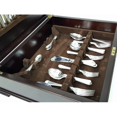 328 - An Arthur Price of England 84 Piece Sterling Silver Cutlery Set. To include: 8 table forks, 8 table ... 