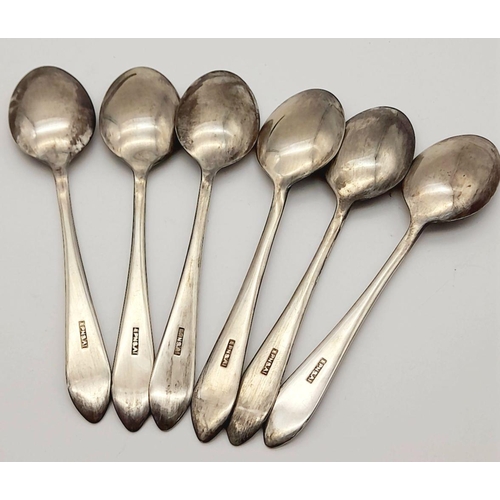 397 - Set of 6 Royal Flying Corps Silver Plated Teaspoons in original case.