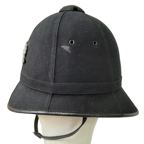 454 - Vintage Police Helmet with Badge. No Liner.