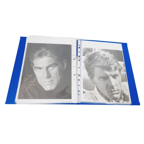 583 - A Wonderful TV, Film and Theatre - Headshot and Autograph Album. 20 pieces, including: A young Brian... 