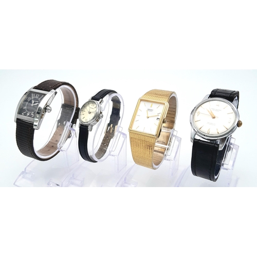 1392 - A Parcel of Four Vintage Wristwatches Comprising; 1) A Men’s
Bravingtons Renown 17 Jewel Incabloc Ma... 