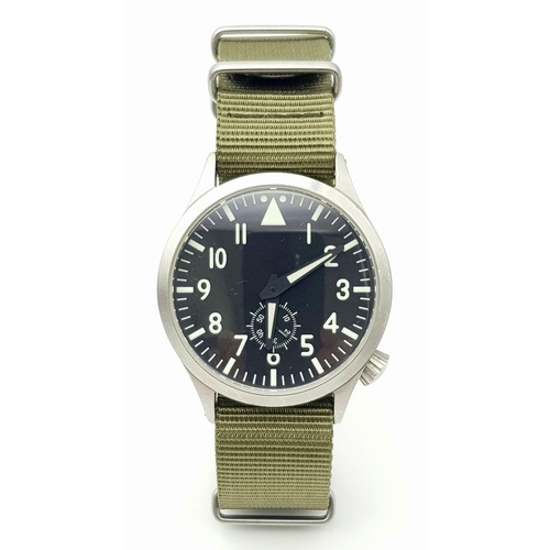 354 - A Maratac Titanium Pilot 39mm Case Automatic Watch. This Watch is only available from one US supplie... 