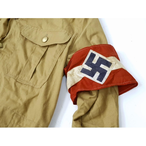 90 - 3rd Reich Hitler Youth Jacket & Arm Band.