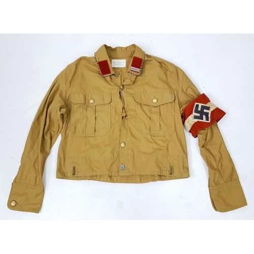 90 - 3rd Reich Hitler Youth Jacket & Arm Band.