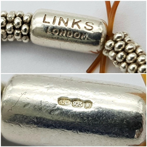 428 - A Links of London 925 Silver Bracelet. Expandable. Ref: 17500