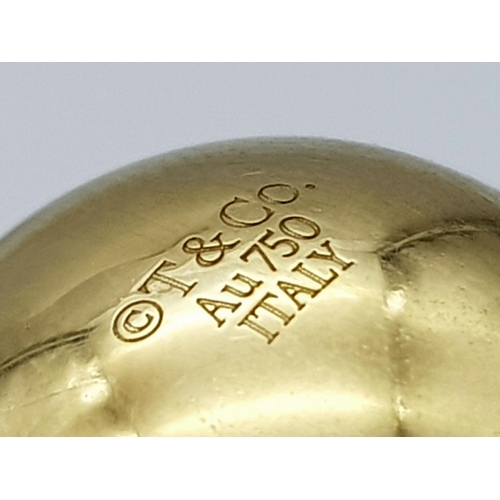 47 - A TIFFANY & CO 18K YELLOW GOLD HARDWARE BALL PENDANT 10.4G, £2425 RRP.

ref: SC 2024