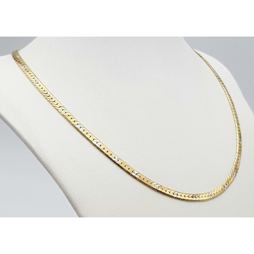 53 - A 14K Yellow Gold Weaved Chain, 14.6g total weight, 18” length.

ref 1543I