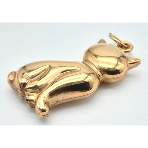 431 - A 9K YELLOW GOLD PUSSY CAT CHARM 1.6G , 30mm x 12mm.

ref: SC 2059