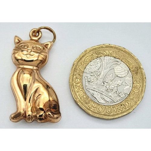 431 - A 9K YELLOW GOLD PUSSY CAT CHARM 1.6G , 30mm x 12mm.

ref: SC 2059