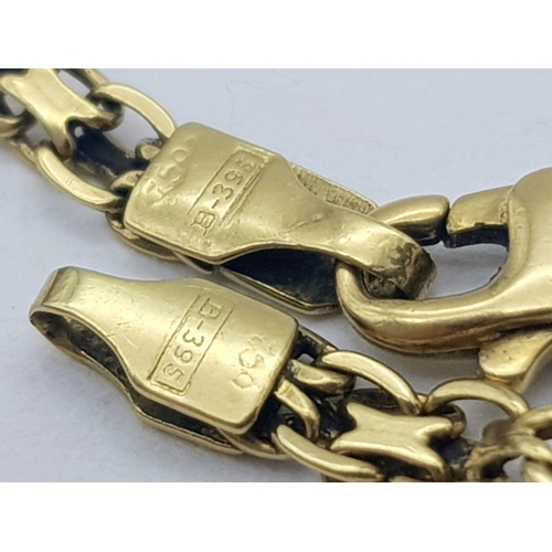 67 - A 18K (tested as) Yellow Gold Bar Bracelet, 5g total weight, 20cm length.

ref: 1557I