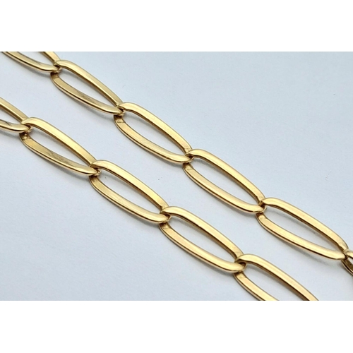 74 - A 18K (tested as) Yellow Gold Curb Bracelet with Safety Chain, 5.7g total weight, 20cm length.

ref:... 