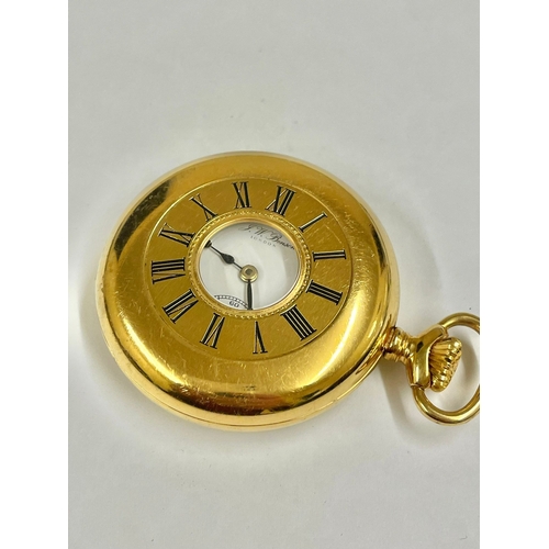 389 - A Gents JW Benson half hunter pocket watch, in Working order.