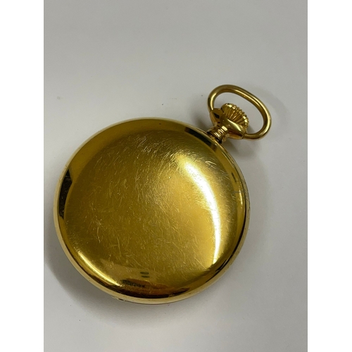 389 - A Gents JW Benson half hunter pocket watch, in Working order.