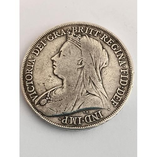 147 - 1899 SILVER CROWN. Very Fine Condition. Please see pictures.