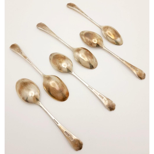 276 - A SET OF 6 SOLID SILVER TEA SPOONS IN THE ORIGINAL CASE DATED 1929 MADE BY HENRY ARCHER AND CO.