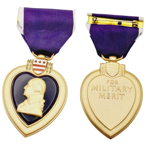 292 - Vietnam War Era Purple Heart in original case. The ribbon bar is missing as it would have been on th... 