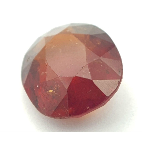 1132 - A 5.84ct Untreated Tanzania Natural Garnet Gemstone - Oval Brilliant and Step Cut. Comes with the GF... 