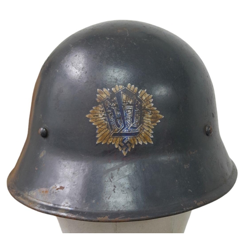 WW2 Czech M30 Helmet used by the German RLB (Air Raid Warden) Apart ...