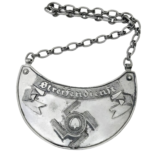 531 - 3rd Reich 1936 Model RAD (Streifendienst) (Patrol Service) Gorget. Worn by Patrol leaders of the  
S... 