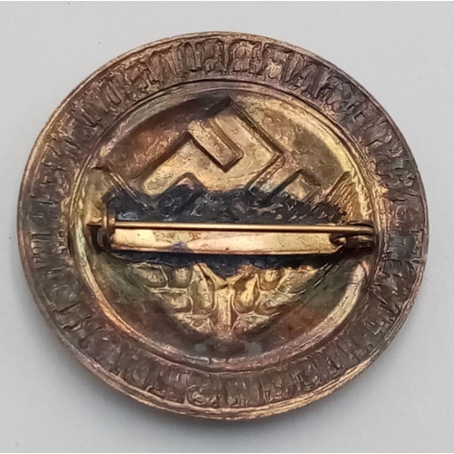 296 - 3rd Reich RAD/wj Young Women’s Commemorative Gold Grade Brooch.