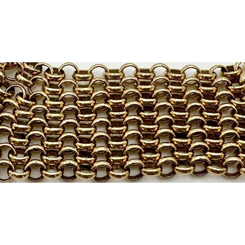 149 - A Vintage 9K Yellow Gold Belcher Chain. 54cm. 8.9g.