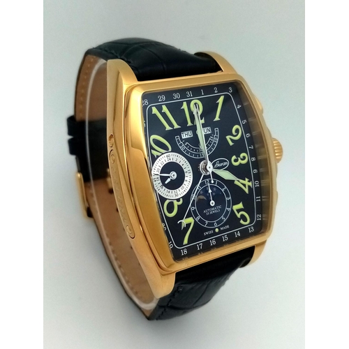 304 - A Limited Edition (no 245 of 999 made worldwide) Automatic Men’s Chronograph Watch by Buran, Switzer... 