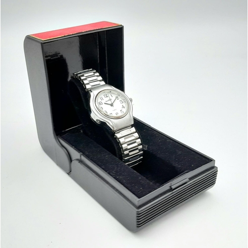 507 - Cobolt Speech Master Flex Strap Talking Watch. Full Working Order. 32mm Case. Press top right button... 