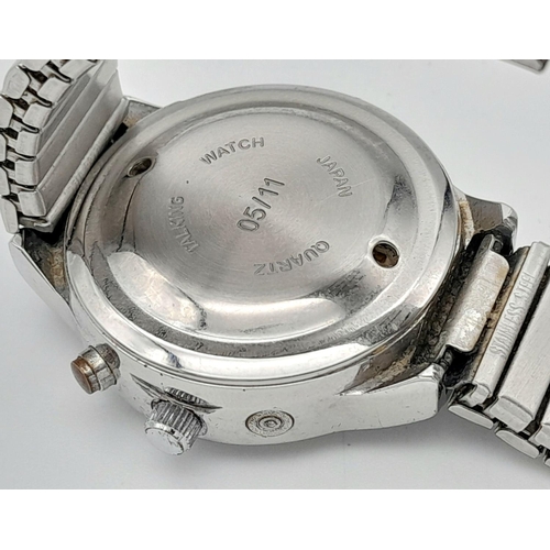 507 - Cobolt Speech Master Flex Strap Talking Watch. Full Working Order. 32mm Case. Press top right button... 