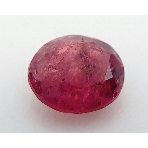 1657 - A 1.16ct Untreated Afghan Ruby Gemstone - GFCO Certified.