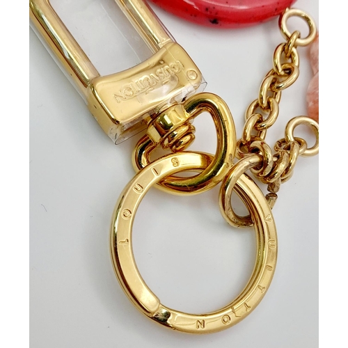 326 - An Elaborate Louis Vuitton Key Holder with Fancy LV Fobs. As new, in original packaging. Ref: 17898