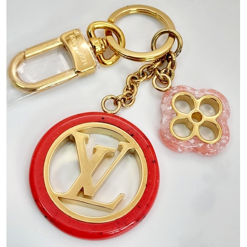 326 - An Elaborate Louis Vuitton Key Holder with Fancy LV Fobs. As new, in original packaging. Ref: 17898