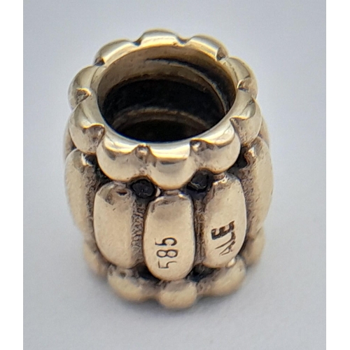 362 - 14K YELLOW GOLD PANDORA CHARM 2.2G

ref: SC 3019