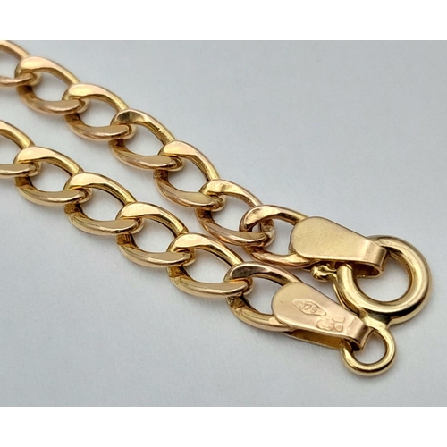 487 - 9k yellow gold ID curb bracelet, 19cm, 3g

ref: 1580I-6