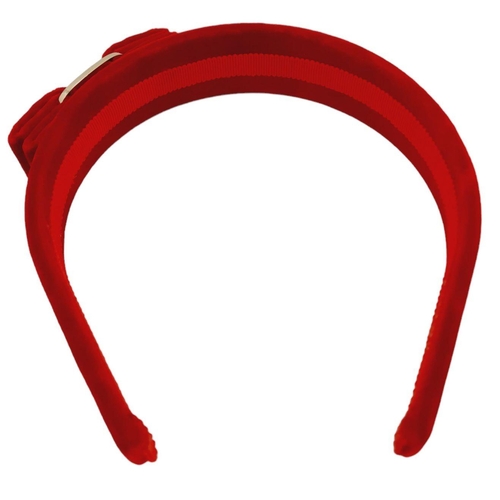 494 - A Salvatore Ferragamo Red Velvet Headband! Excellent condition - comes with original packaging. Ref:... 