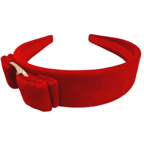 494 - A Salvatore Ferragamo Red Velvet Headband! Excellent condition - comes with original packaging. Ref:... 