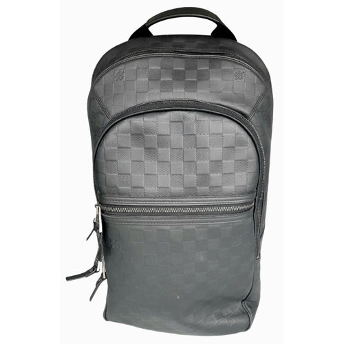 10 - A Louis Vuitton Graphite Michael in Damier Infiniti. High-quality leather iconic checker-board canva... 