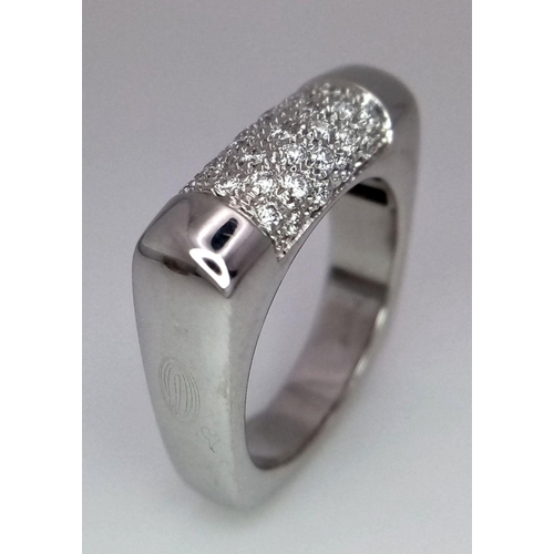 75 - 18K WHITE GOLD DIAMOND SET RING 0.50CT 9.8G SIZE N

ref: JLA 299