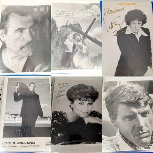 1212 - A Wonderful TV, Film and Theatre - Headshot and Autograph Album. 20 pieces, including: A young Brian... 