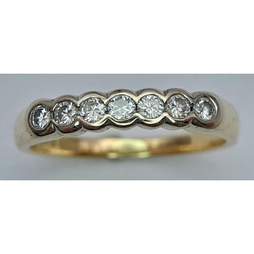 271 - 18K YELLOW GOLD DIAMOND RING 0.15CT 2.5G SIZE J

ref: SC 3039