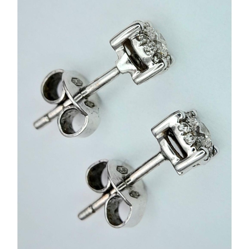 299 - 18K WHITE GOLD DIAMOND STUD EARRINGS 0.25CT 1.7G

ref: BL3002