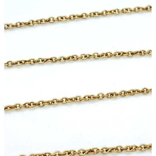 432 - 18K YELLOW GOLD LINKS OF LONDON BEAN NECKLACE 4.4G

ref: SC 3059