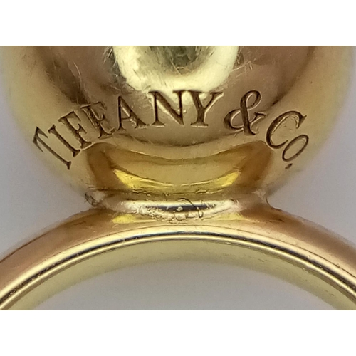 180 - TIFFANY & CO 18K YELLOW GOLD HARDWEAR BALL RING 7G SIZE I

ref: SC 3064